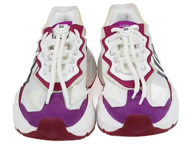 Dolce & Gabbana Blanco/Tenis morados Daymaster Púrpura 