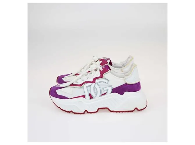 Dolce & Gabbana Blanco/Tenis morados Daymaster Púrpura 