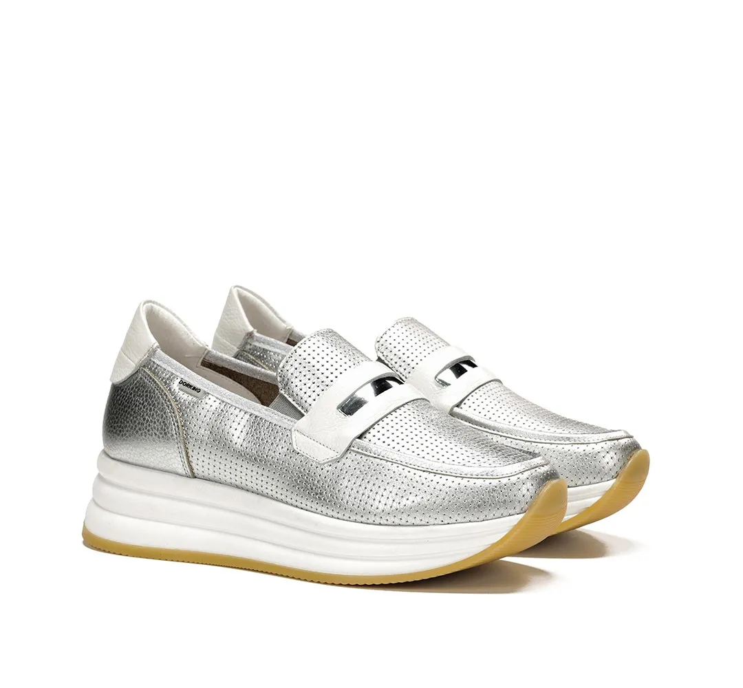 DRAZ D9243 Mocasín Plata