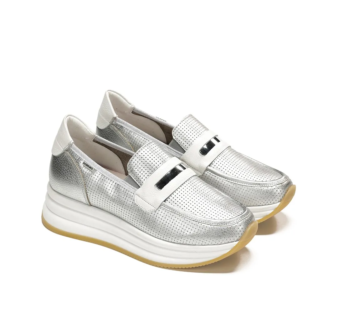 DRAZ D9243 Mocasín Plata