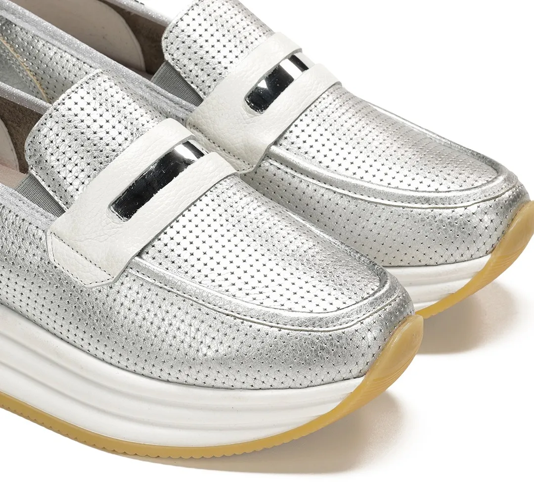 DRAZ D9243 Mocasín Plata