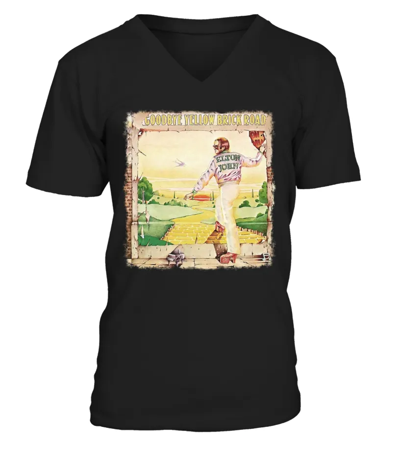 Elton John BK (10) Camiseta cuello en V Unisex