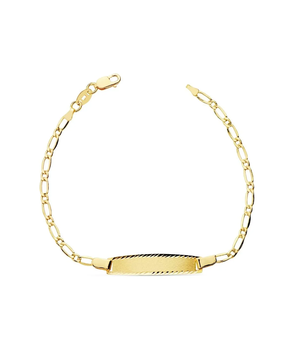 Esclava 1ª  Comunión Oro 18k 17cm Eslabón 1x1