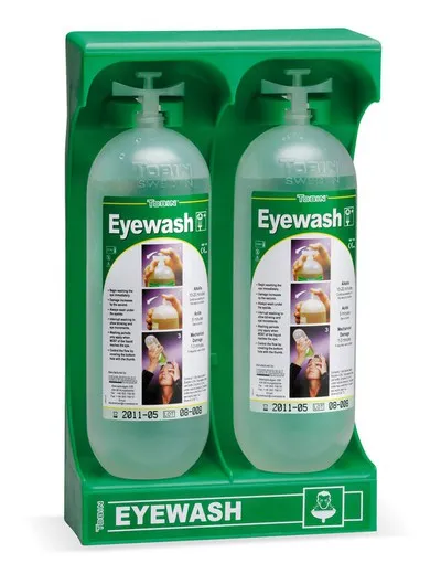 Estacion 2 Botellas Lavaojos 1L Steelpro