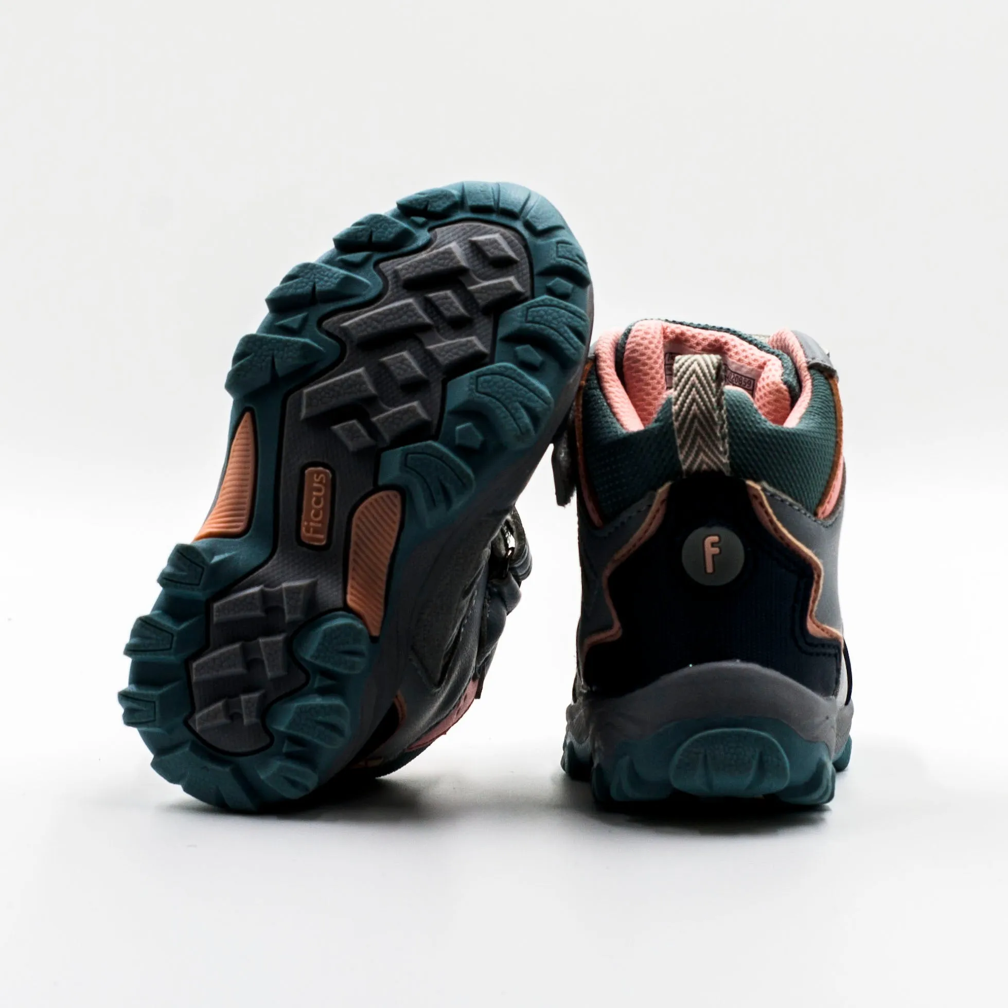 Ficcus Botín C/Velcro Gris Rosa Nia Outdoor