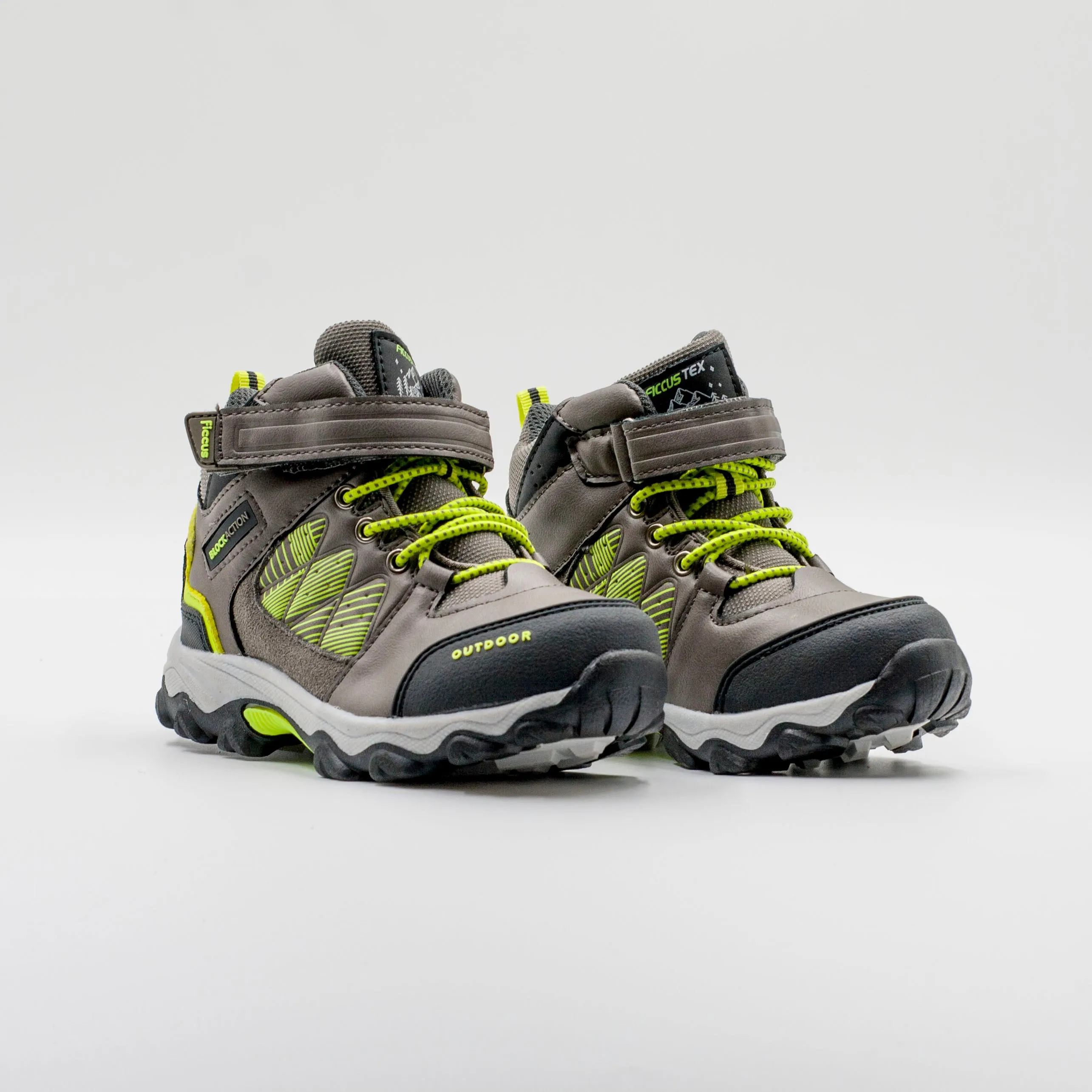 Ficcus Botín C/Velcro Gris Verde Nio Outdoor