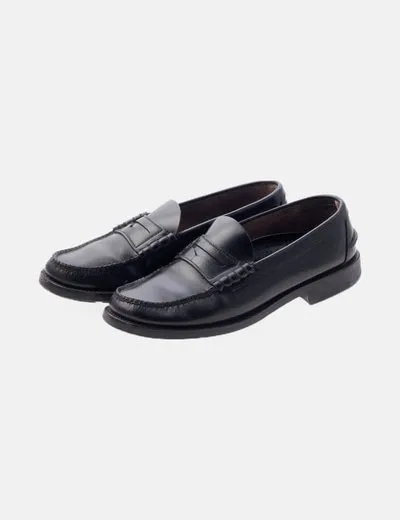 George's Goll Mocasín negro borlas