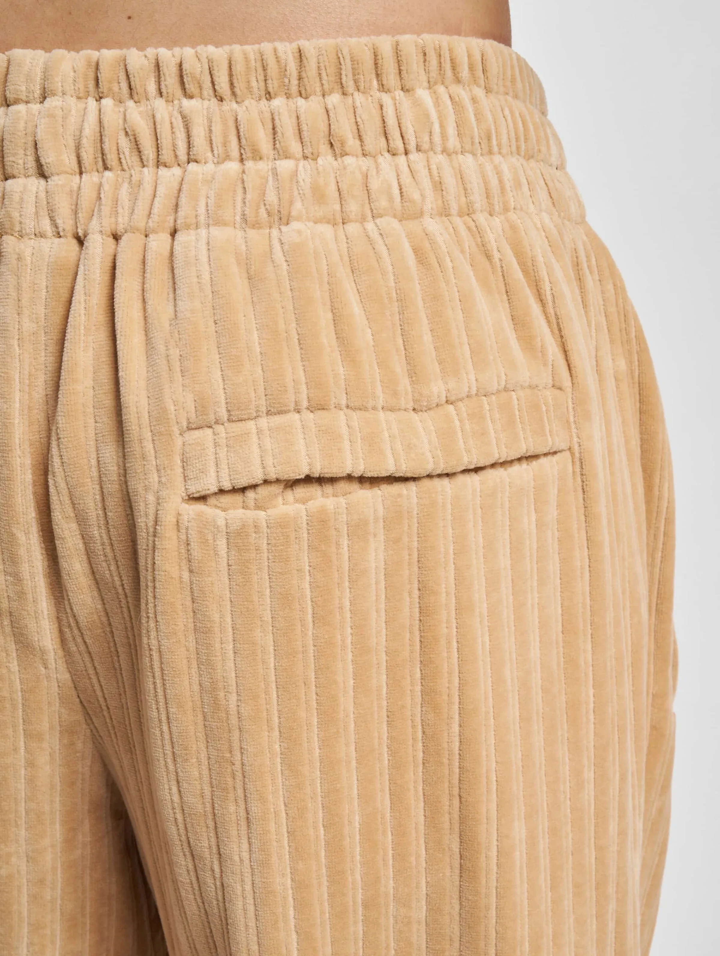 JM2330071 SJ SCRIPT LOGO STRIPED VELOURS TRACKPANTS