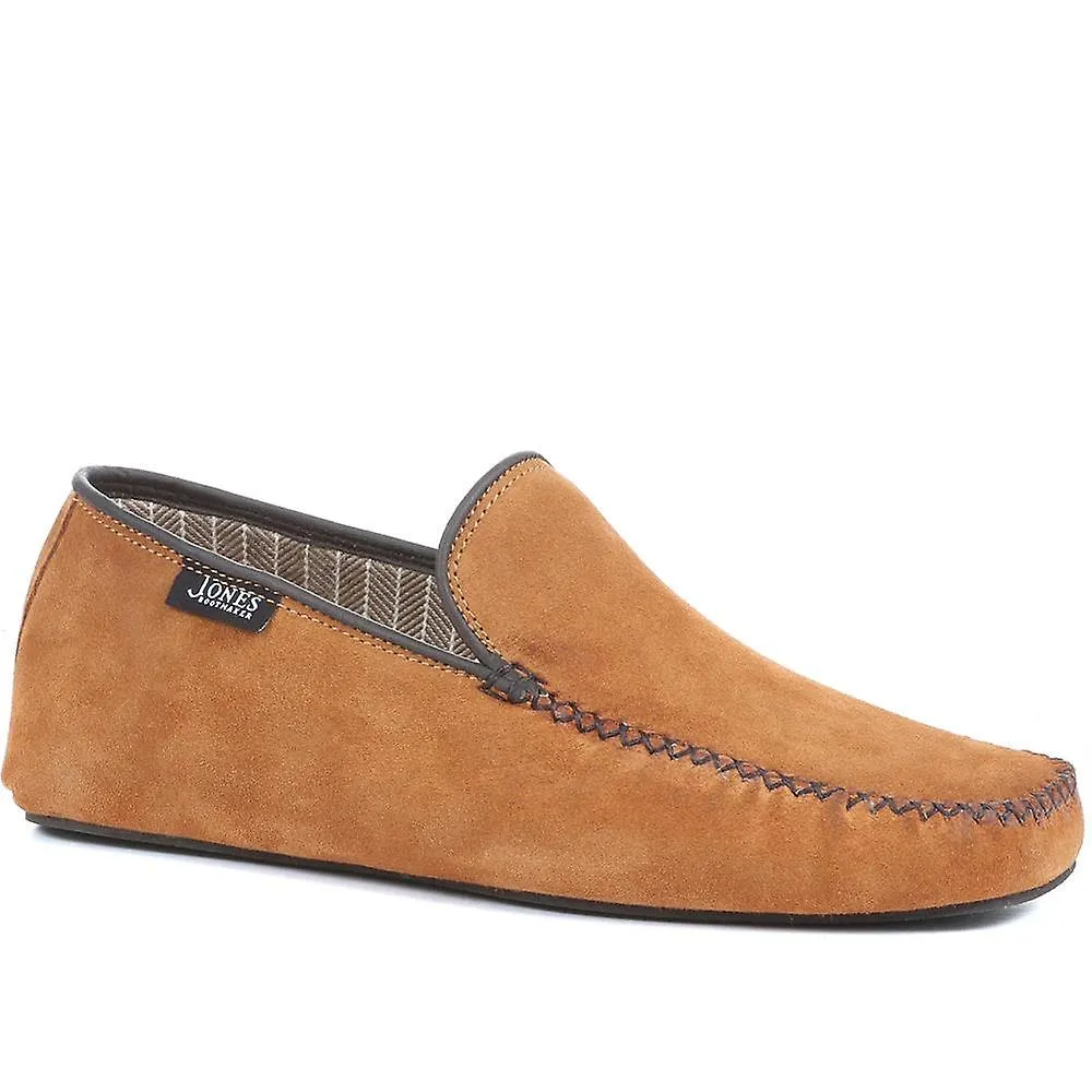 Jones Bootmaker Mens Yarm Leather Mocasín Zapatillas