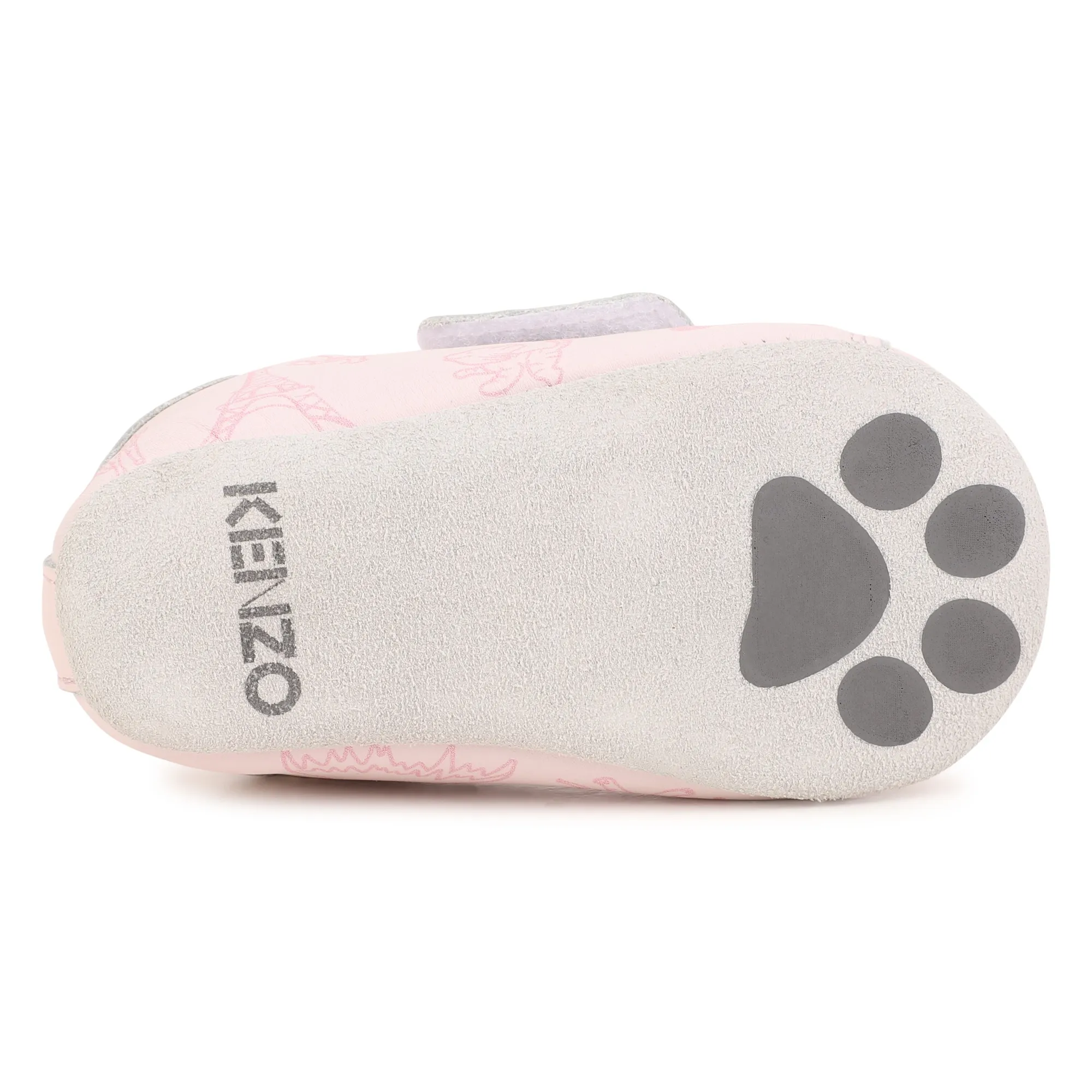 KENZO KIDS Patucos de cuero con velcro