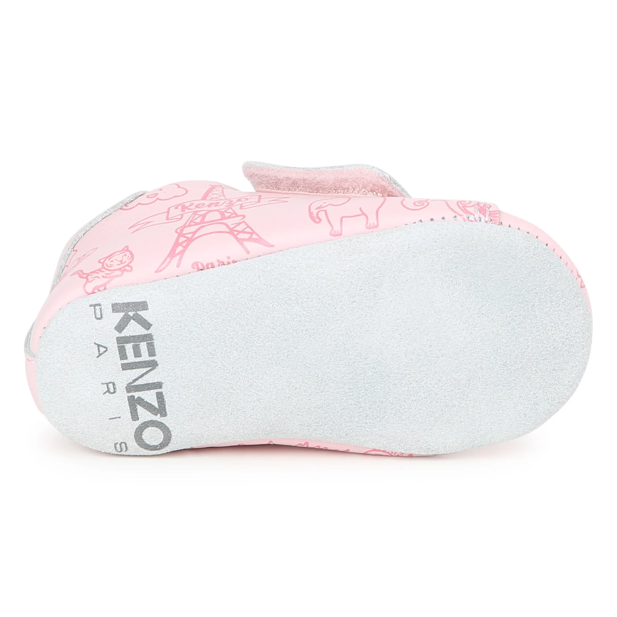 KENZO KIDS Patucos de piel con velcro