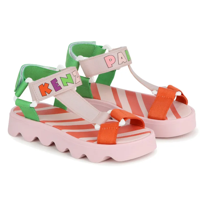 KENZO KIDS Sandalias con hebilla y velcro