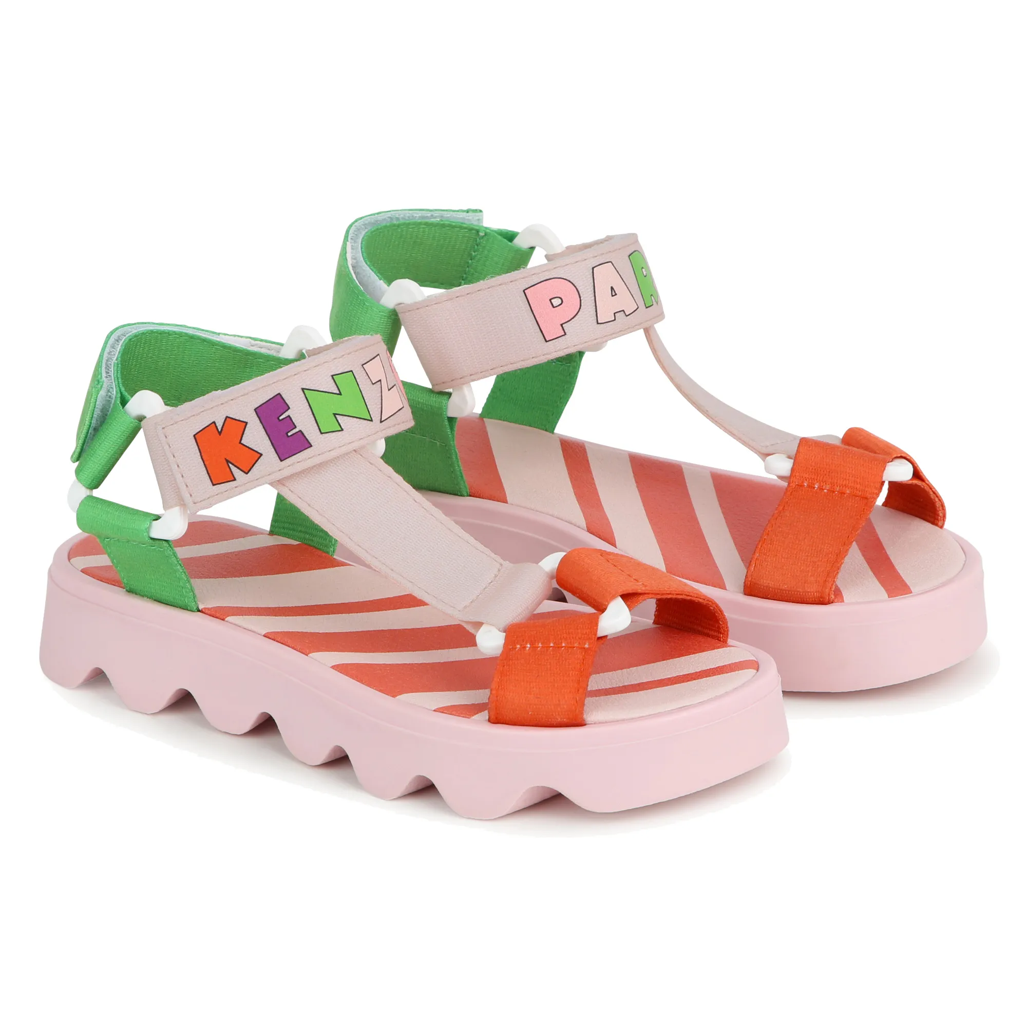 KENZO KIDS Sandalias con hebilla y velcro