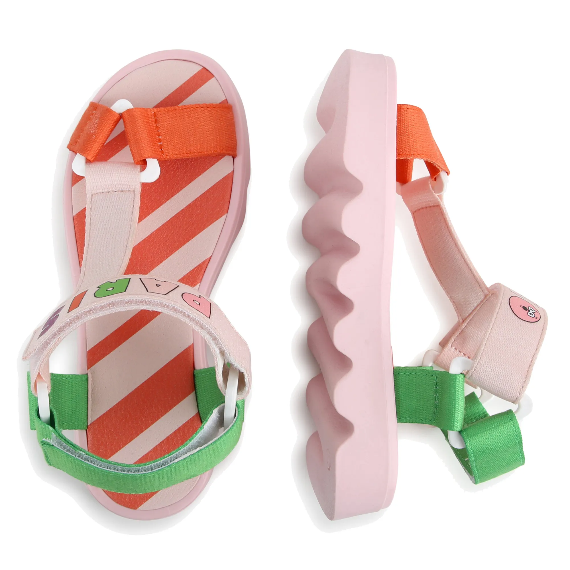 KENZO KIDS Sandalias con hebilla y velcro