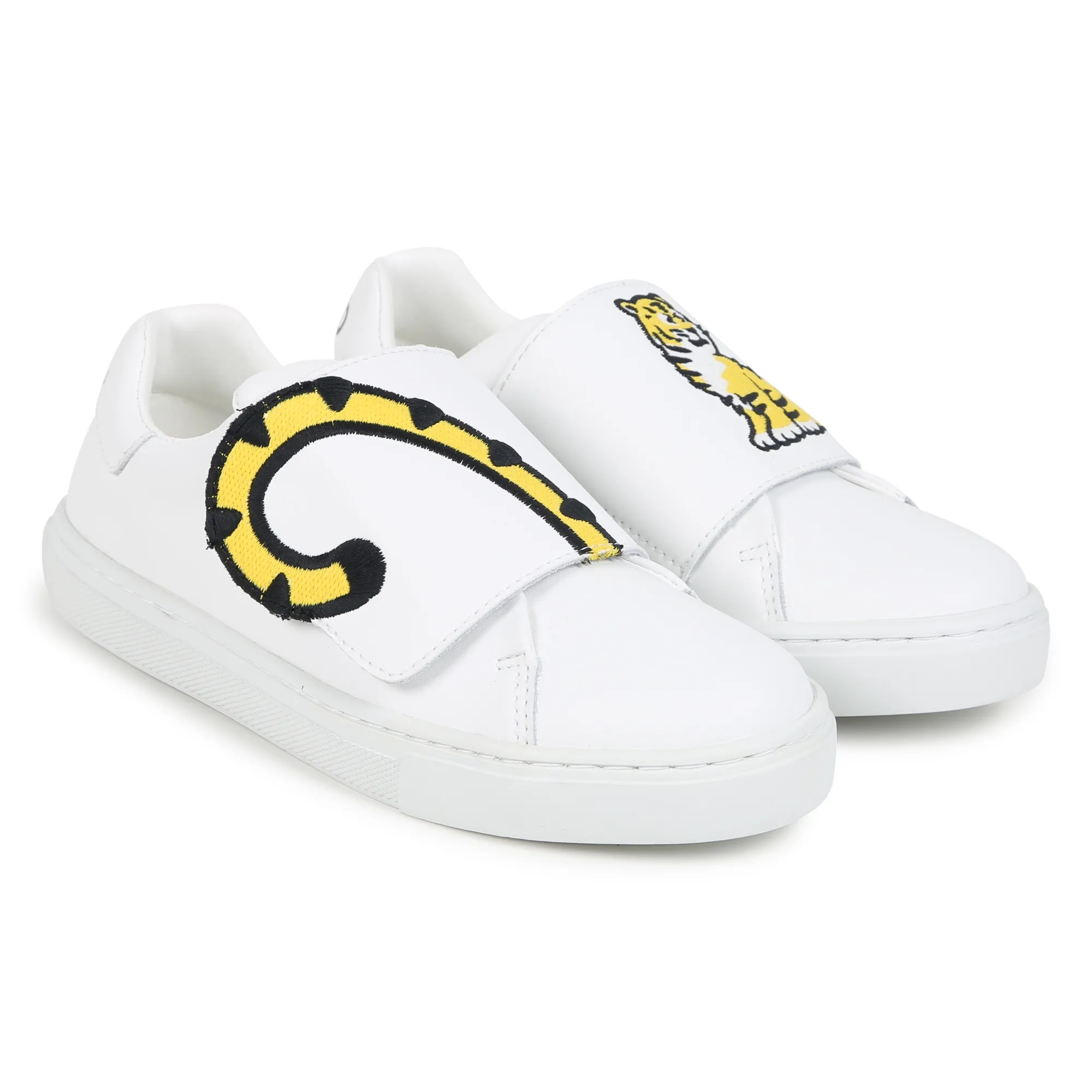 KENZO KIDS Zapatillas de piel y velcro