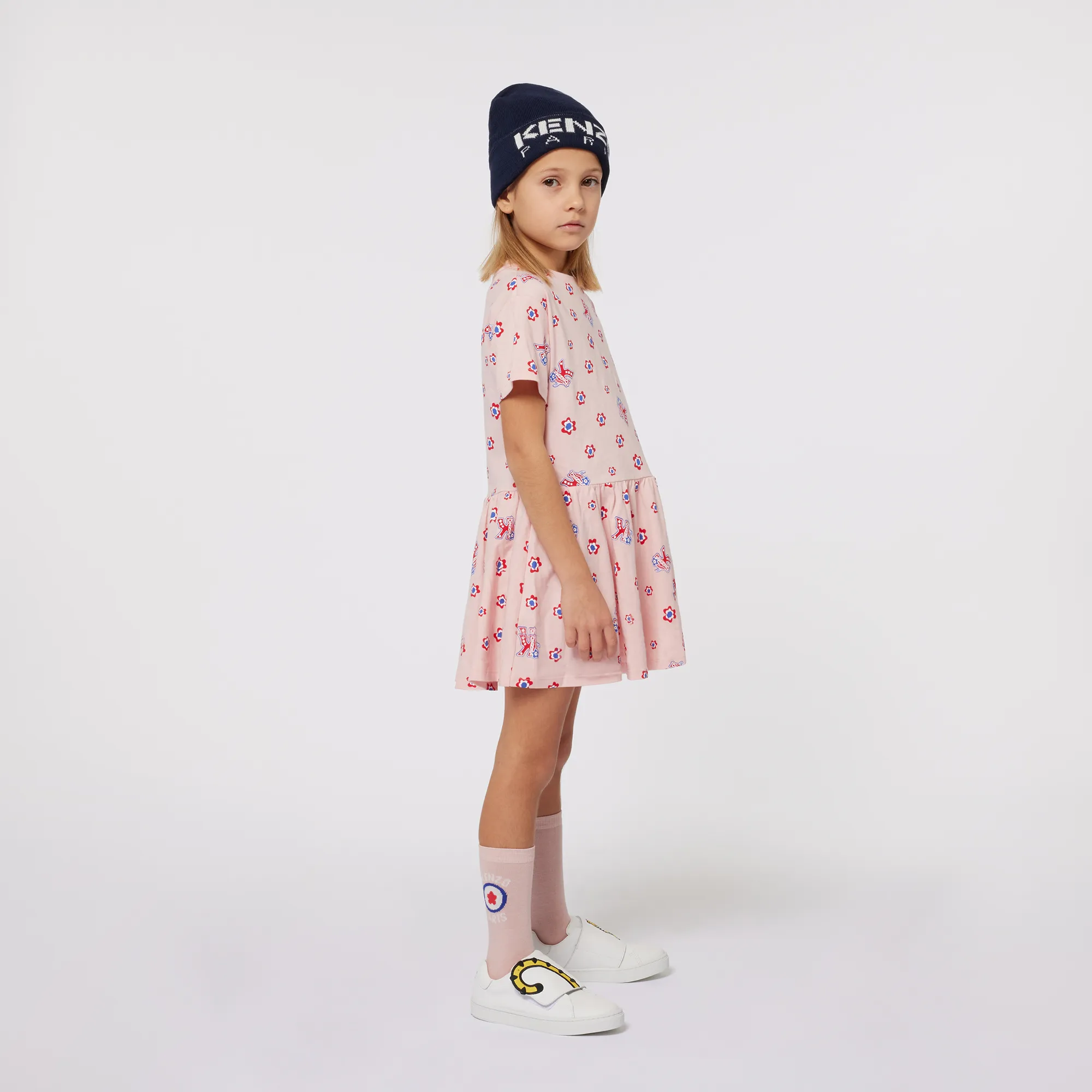KENZO KIDS Zapatillas de piel y velcro