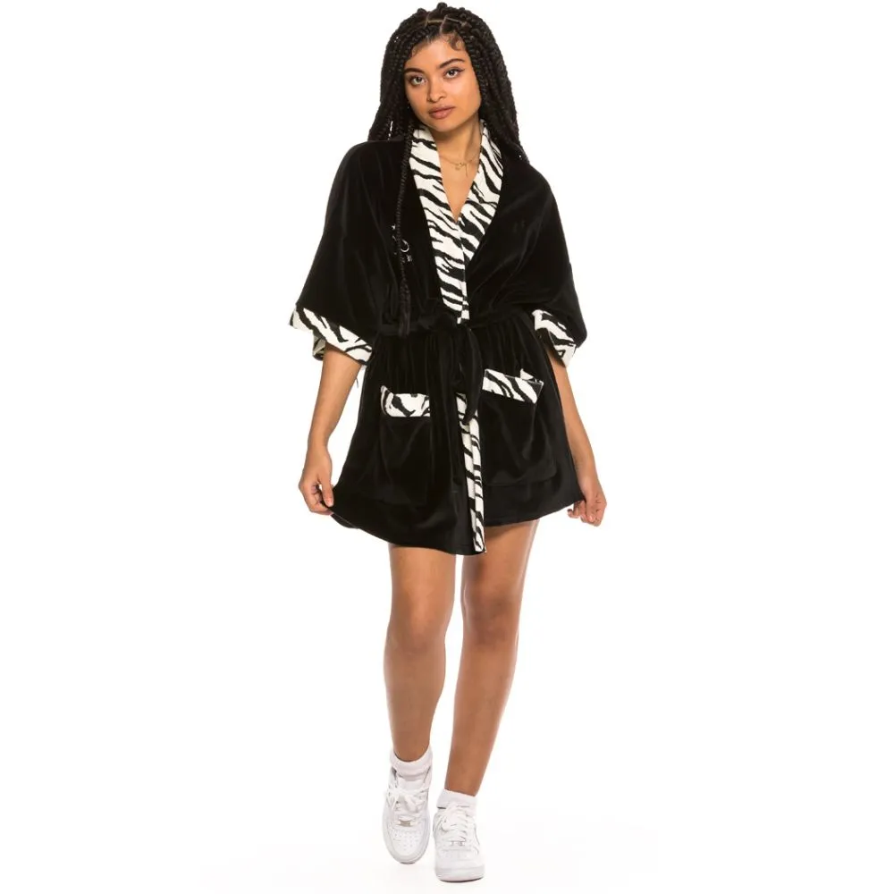 Kimono Unisex Velour GRMY X Natos & Waor Collab SS19 black