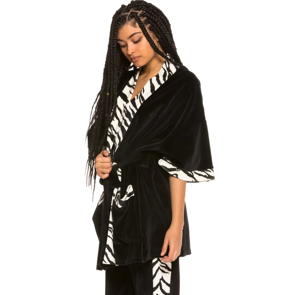 Kimono Unisex Velour GRMY X Natos & Waor Collab SS19 black