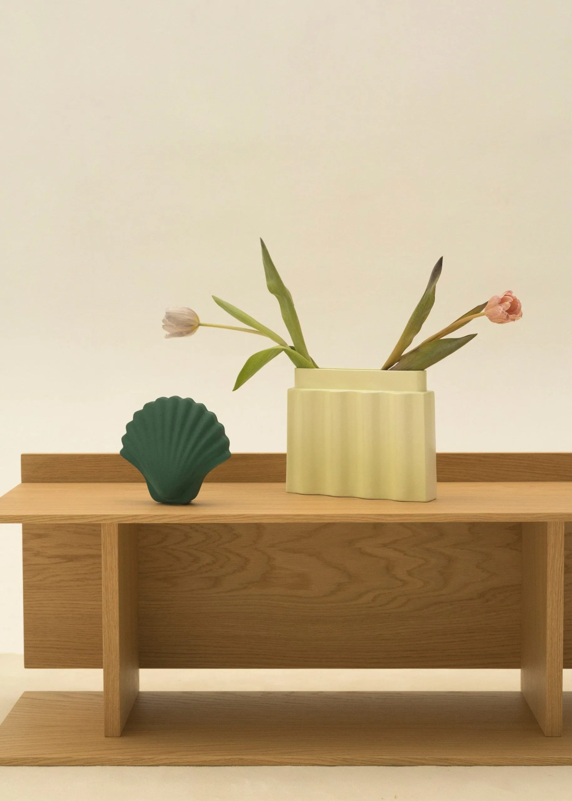 Lime Waves Vase