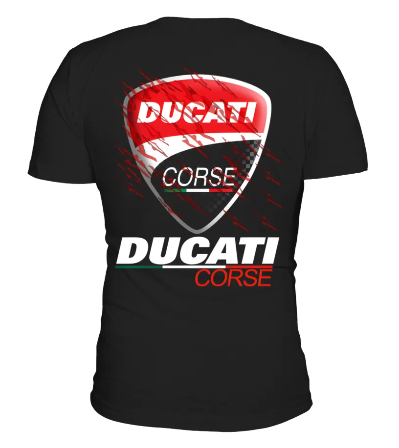 Limited Edition ( 2 SIDE ) Ducati Camiseta cuello en V Unisex