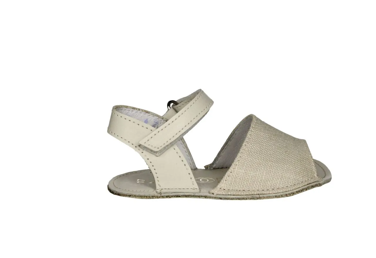Menorquina Lino Taupe Velcro