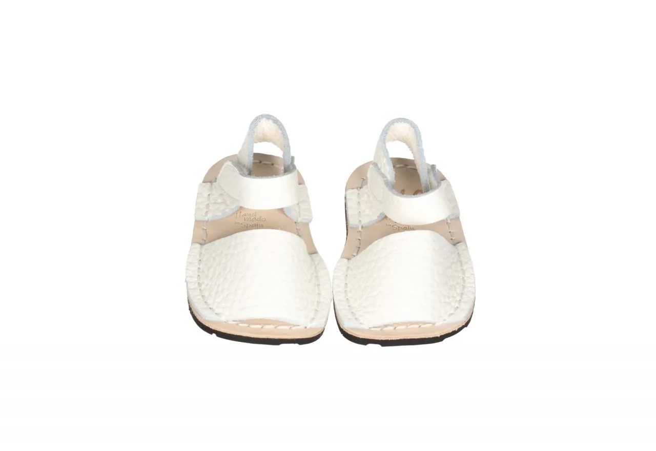 Menorquina Piel Blanca Velcro