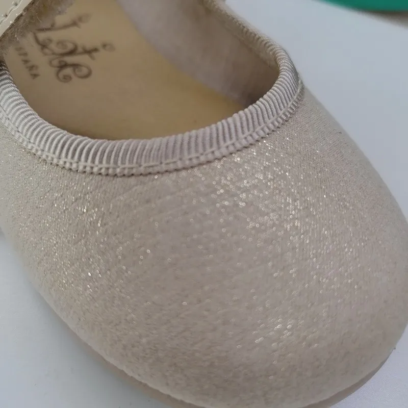 Merceditas Velcro Turia Tokolate 1105A61 Oro