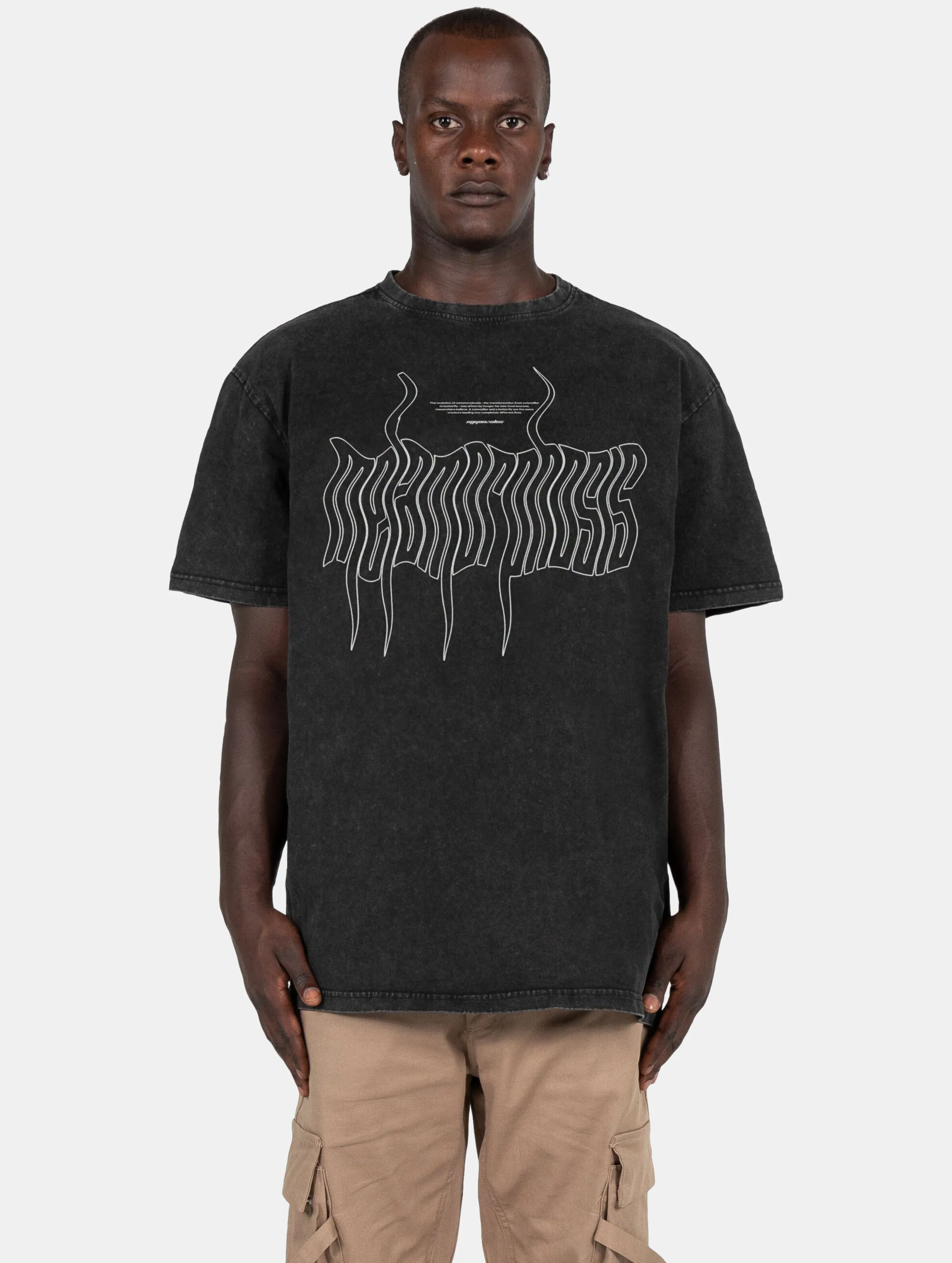 MJ Gonzales MJ Gonzales METAMORPHOSE V.1 Acid Washed Heavy Oversized Tee