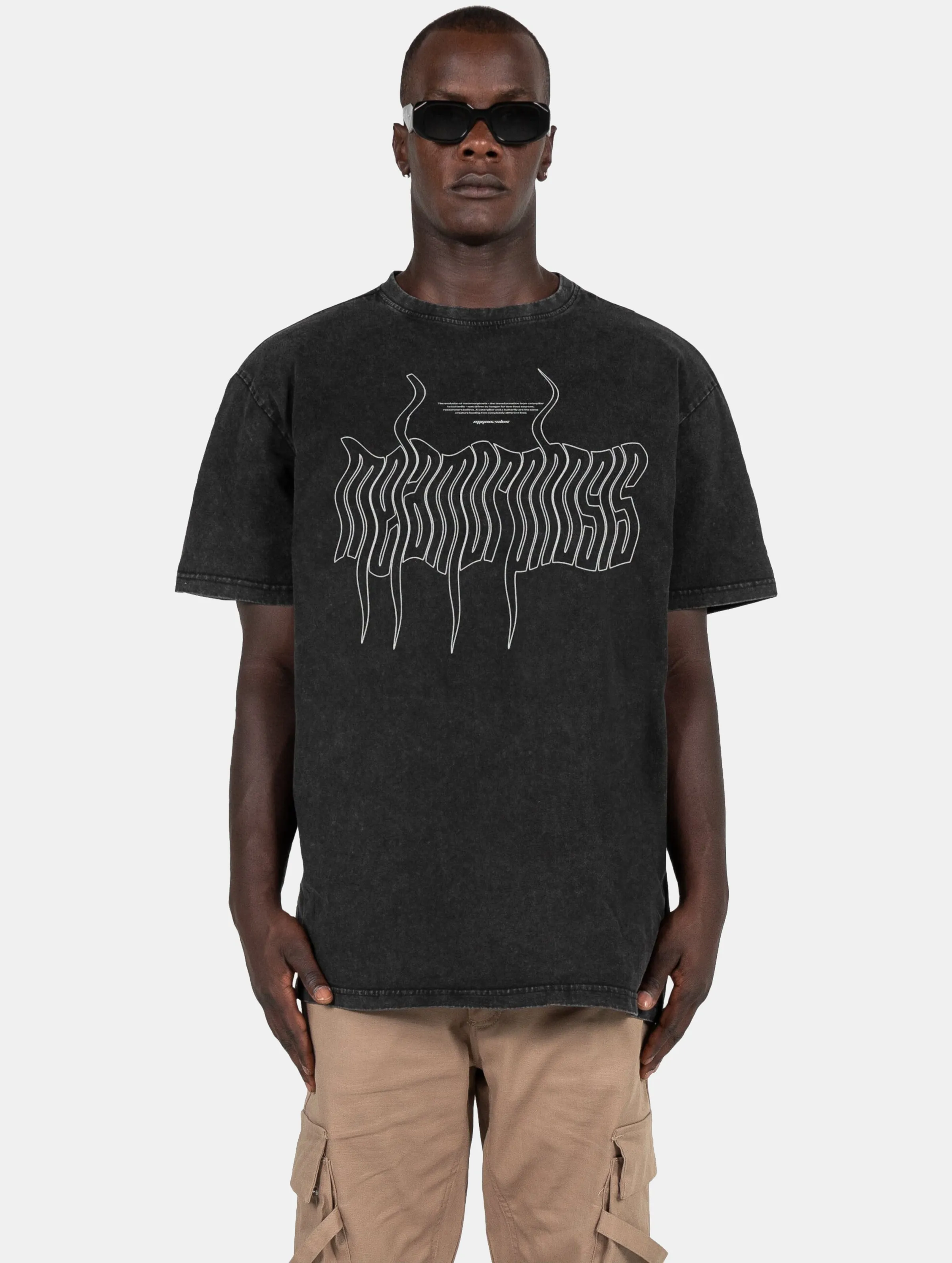 MJ Gonzales MJ Gonzales METAMORPHOSE V.1 Acid Washed Heavy Oversized Tee