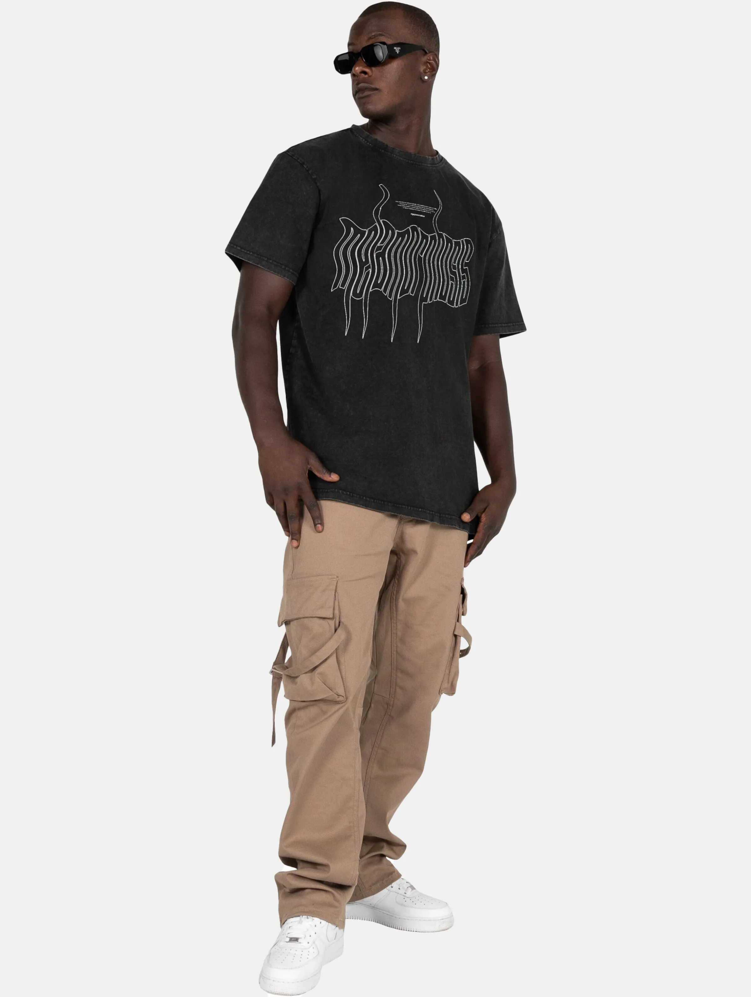 MJ Gonzales MJ Gonzales METAMORPHOSE V.1 Acid Washed Heavy Oversized Tee