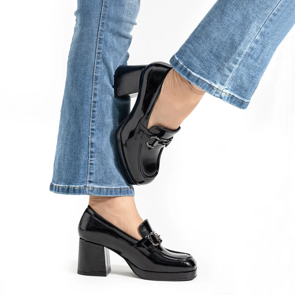 Mocasin Negro Casual Mujer Weide Rq72