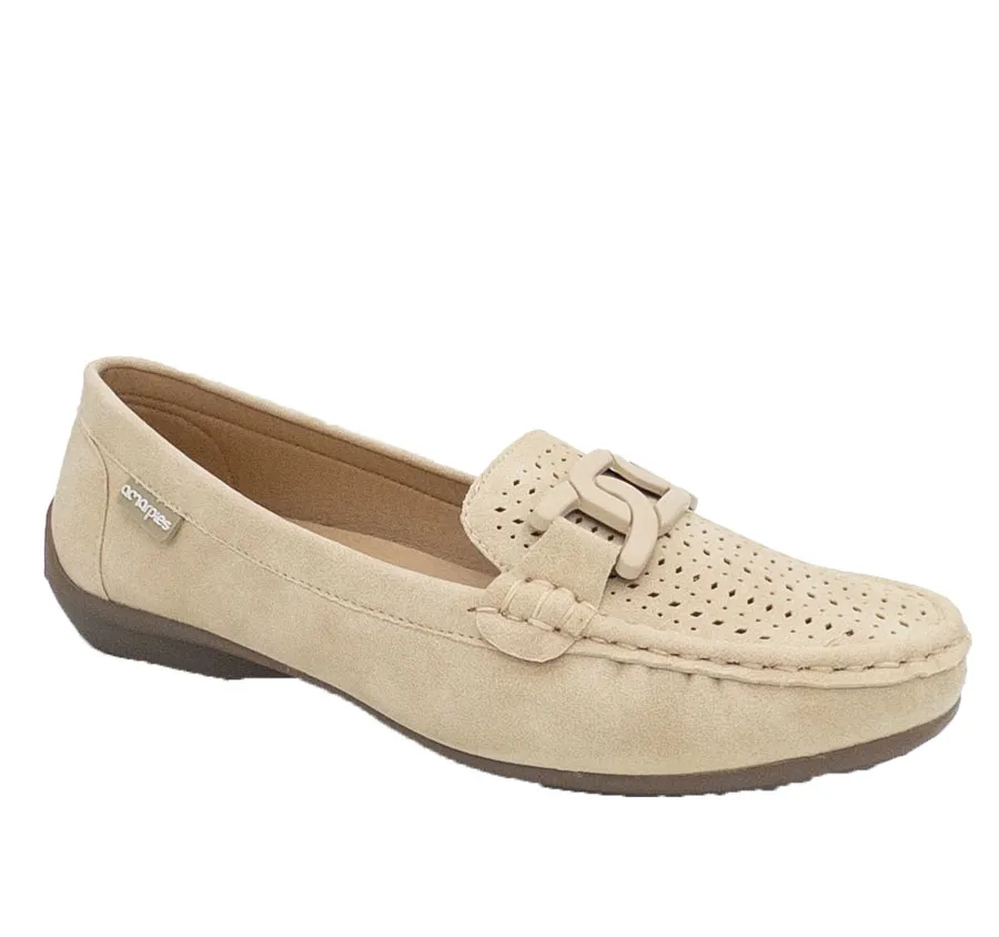 MOCASÍN AMARPIES ABZ26392 PARA MUJER ZAPATO TRABILLA MUY CÓMODO ARENA PLANTILLA MEMORY SPONGE 28487