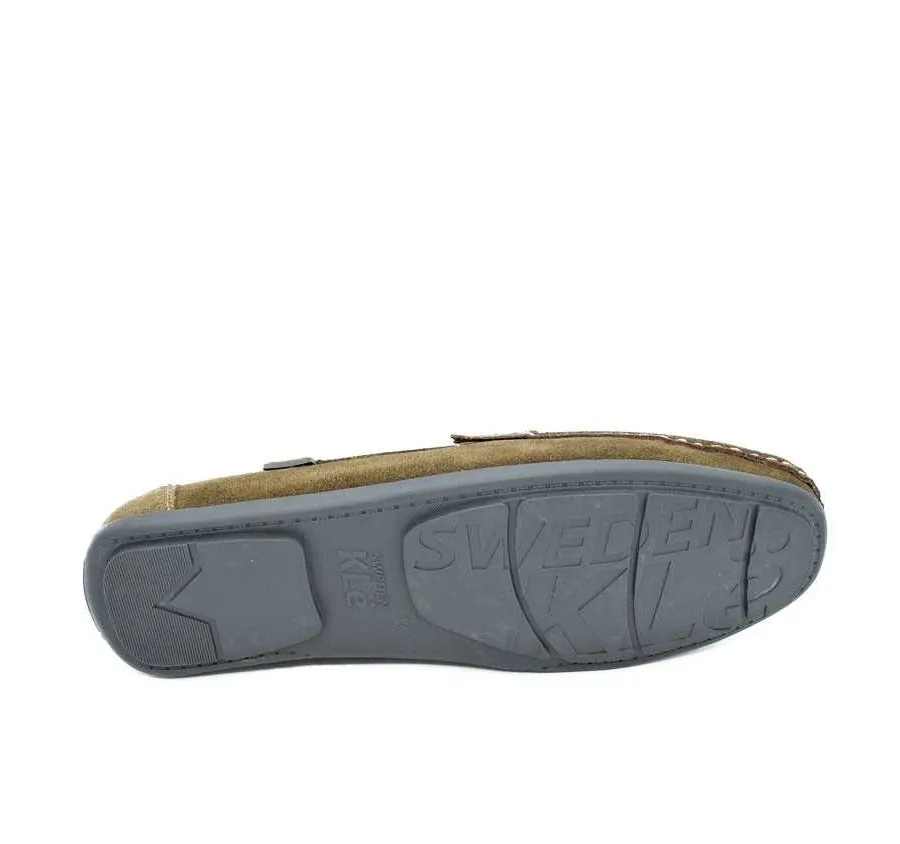 MOCASÍN CÓMODO ZAPATO HOMBRE EN SERRAJE CAMEL PLANTILLA COMFORTLITE