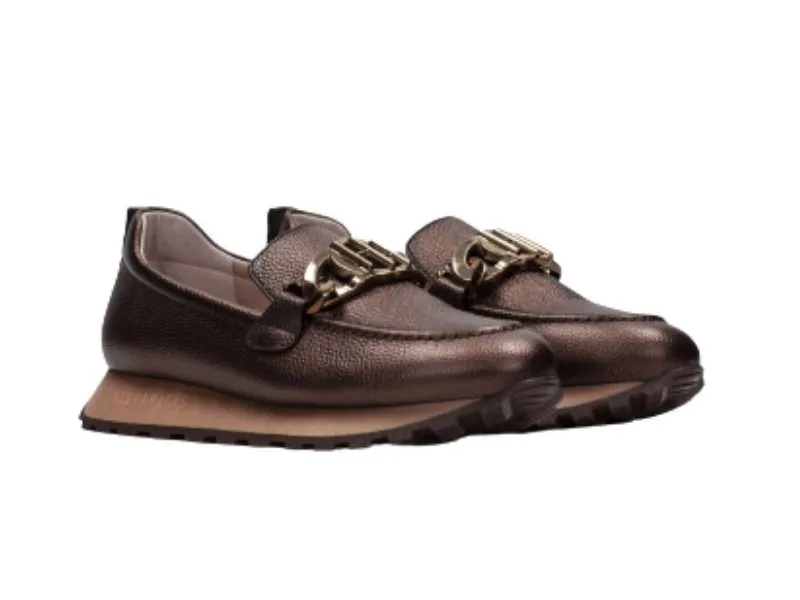 MOCASÍN DE PIEL LOIRA HISPANITAS EN COLOR BRONCE HI233134