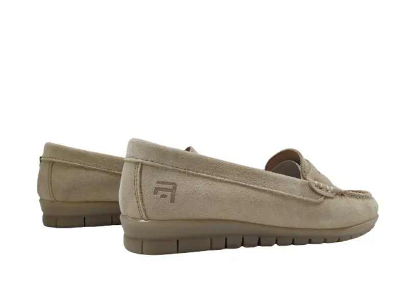 MOCASÍN EN PIEL SERRAJE AUDE AGOT EN COLOR TOSTADO