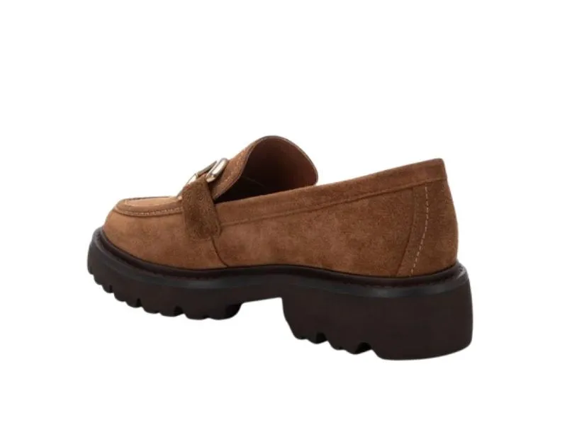 MOCASÍN EN PIEL SERRAJE CARMELA COLOR CAMEL 16195202