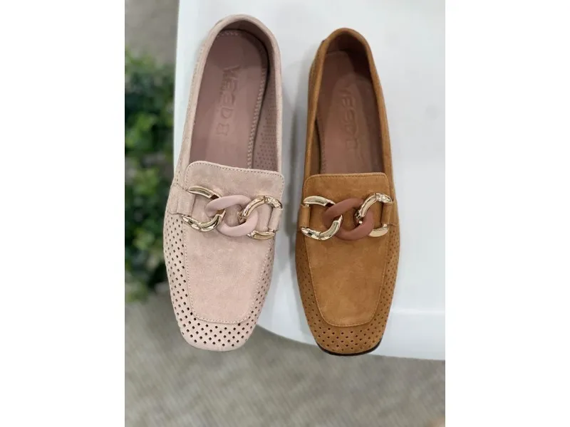 MOCASÍN HARPER ANTE VEXED EN COLOR CUERO O NUDE