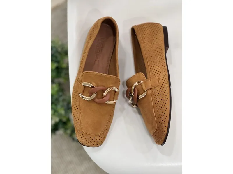 MOCASÍN HARPER ANTE VEXED EN COLOR CUERO O NUDE