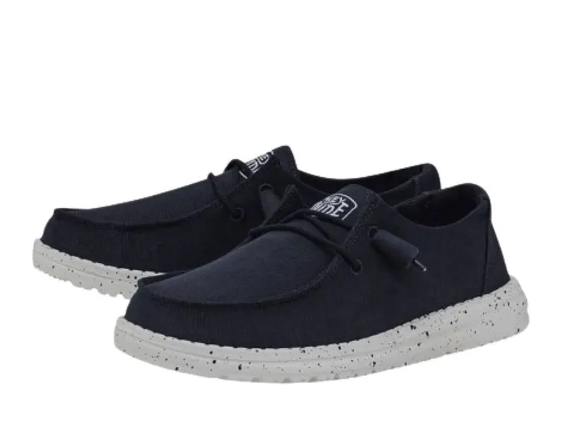 MOCASÍN HEY DUDE WENDY SLUB CANVAS EN COLOR MARINO HD40902