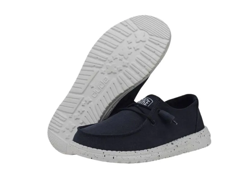 MOCASÍN HEY DUDE WENDY SLUB CANVAS EN COLOR MARINO HD40902