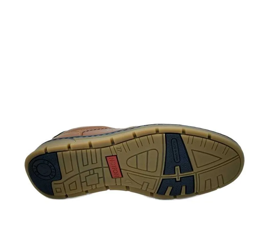 MOCASÍN NOTTON 176 ELÁSTICOS CÓMODO Y FLEXIBLE ZAPATO SUPER FLEX HOMBRE PIEL LÍBANO 23090