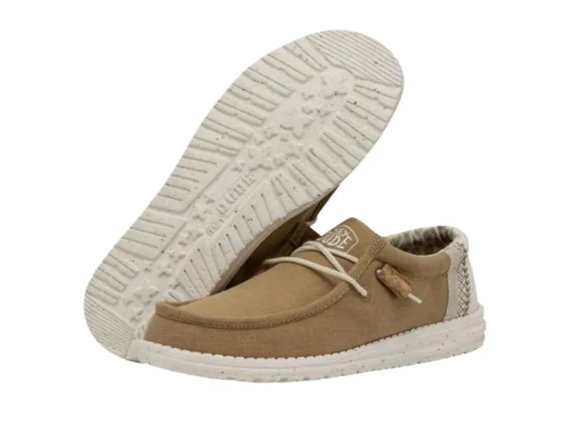 MOCASÍN WALLY BREAK STITCH HEY DUDE EN COLOR CAMEL 40015410