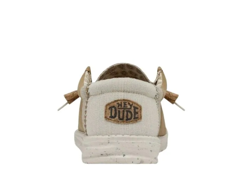 MOCASÍN WALLY BREAK STITCH HEY DUDE EN COLOR CAMEL 40015410