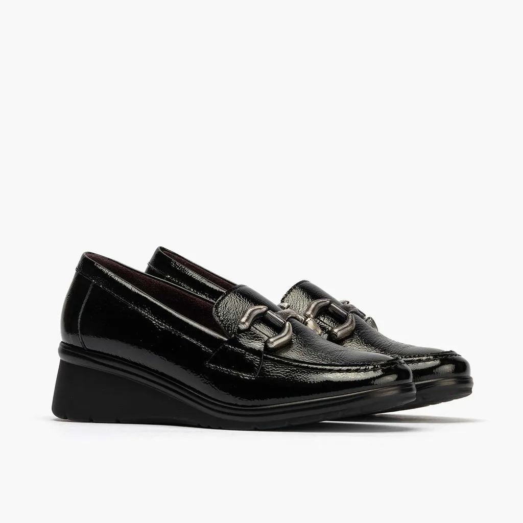 Mocasín Adorno mujer color negro
