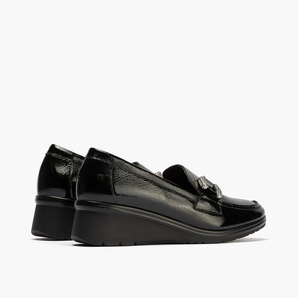 Mocasín Adorno mujer color negro