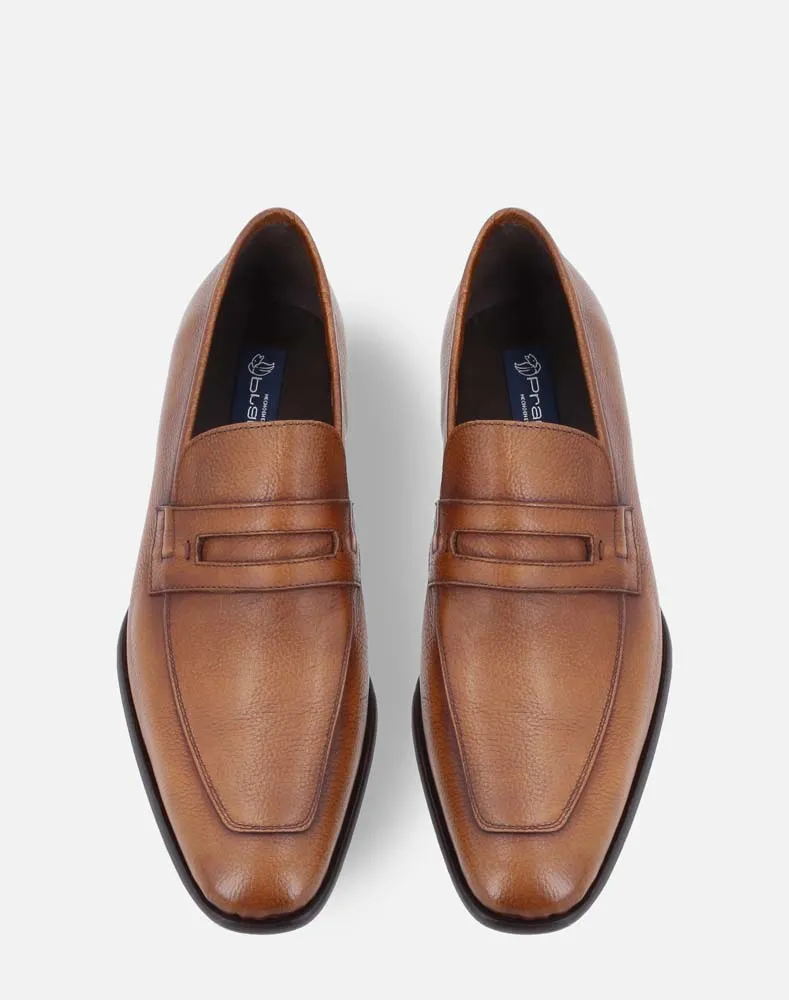 Mocasín cuero en piel napa para hombre