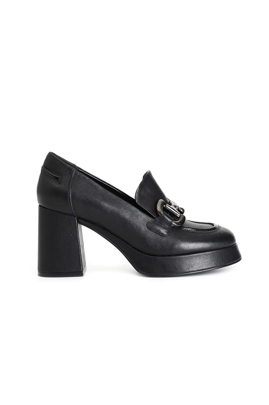 mocasín de napa de mujer con bocado black