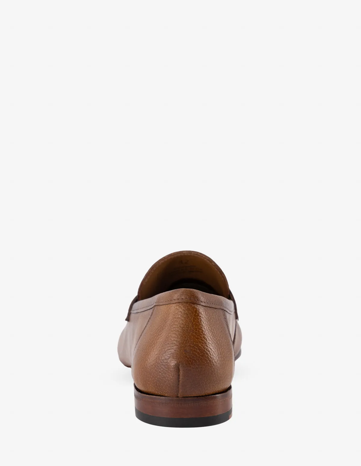 Mocasín de piel napa suaves en color cuero para hombre