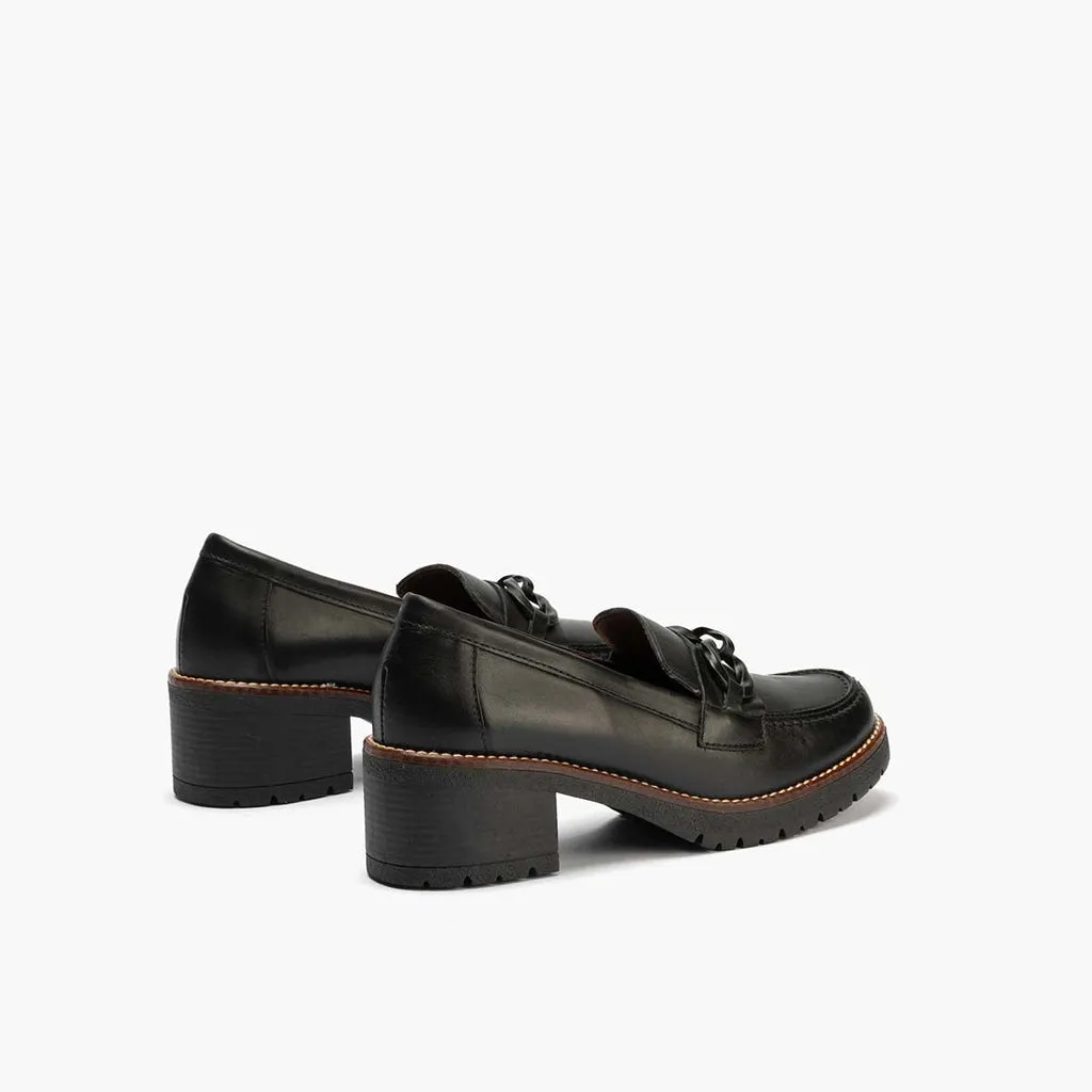 Mocasín en Napa mujer color negro