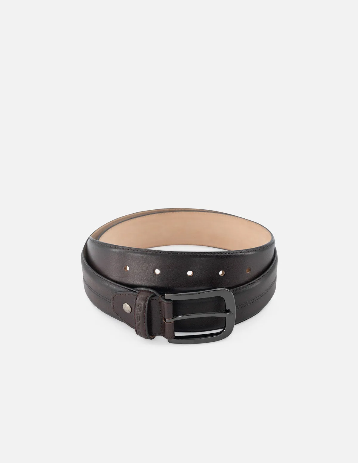 Mocasín en piel napa color vino con detalles de sombreado para hombre